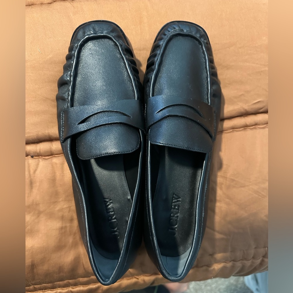 J.crew all leather loafers, size 11